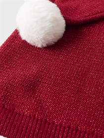 NAME IT Strikket Glimmer Nissehue Rinjaha Jester Red